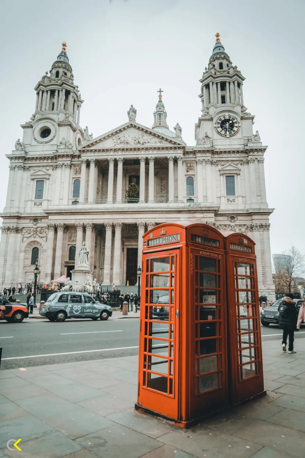 A Taste of London: The Iconic Red Phone Booth photoframe painting