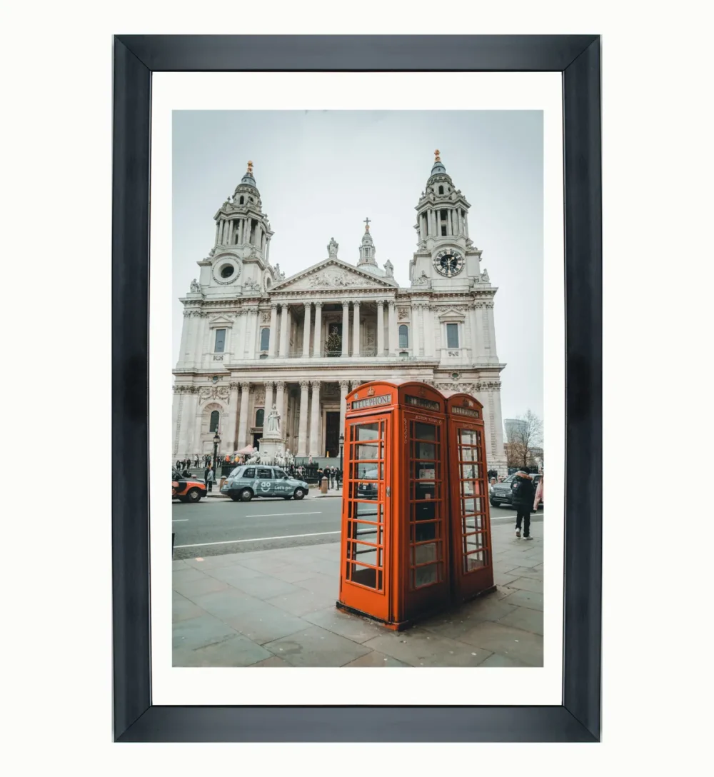 A Taste of London: The Iconic Red Phone Booth wallart